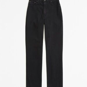 Abercrombie & Fitch ‘90s Straight Ultra High Rise Jeans in Saturated Black